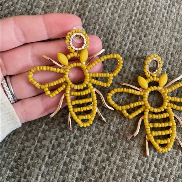 Bee Dangle Earrings - Picture 2 of 2